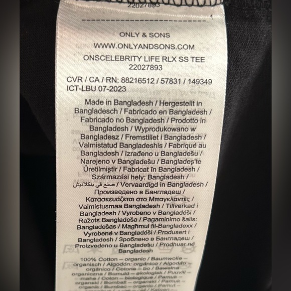 Only & Sons CelebrityIcons Lebron James “King James” Men’s Black T-shirt Sz M - Picture 10 of 12